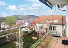 Blick vom Balkon