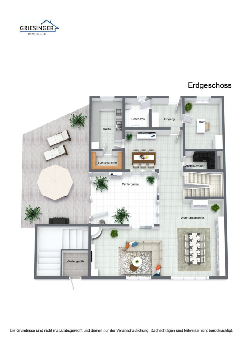 Grundriss 3D-Erdgeschoss
