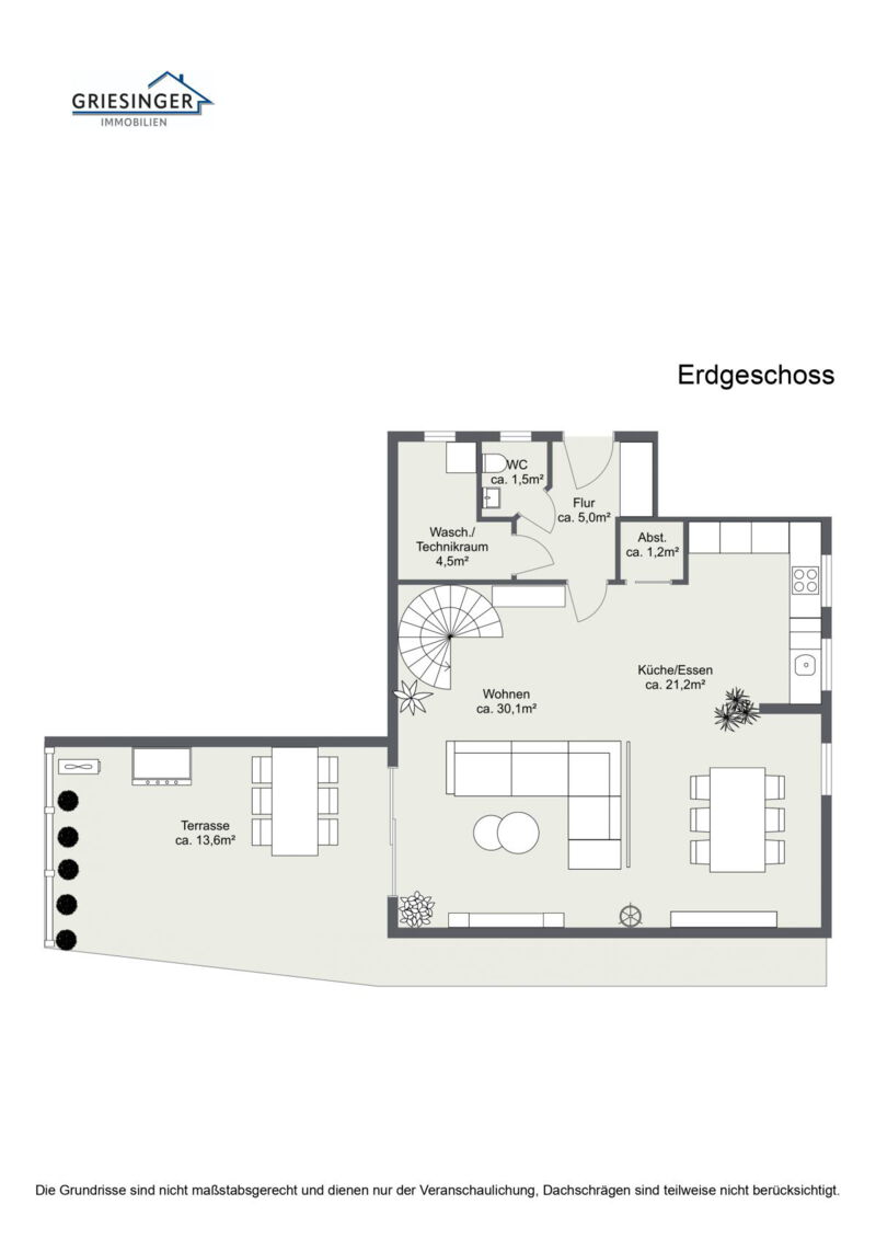 W3 - Erdgeschoss - 2D Grundriss