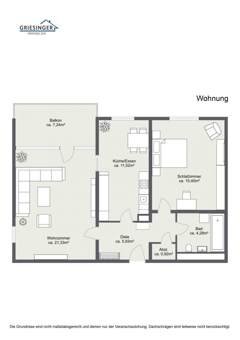 Wohnung - 2D Grundriss