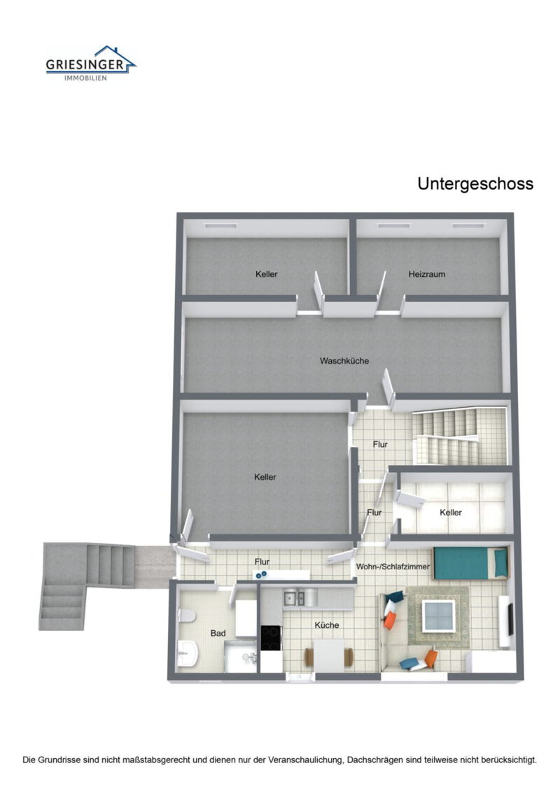 Grundriss UG 3D 