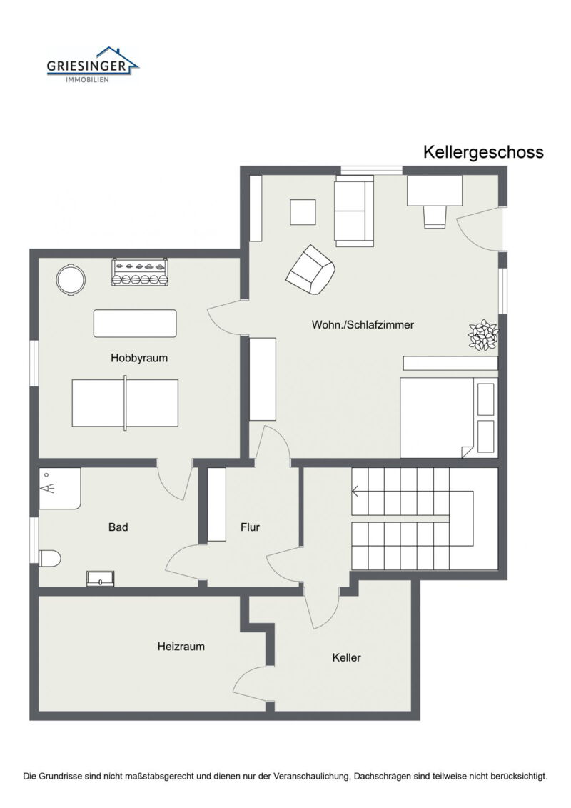 Kellergeschoss - 2D Grundriss