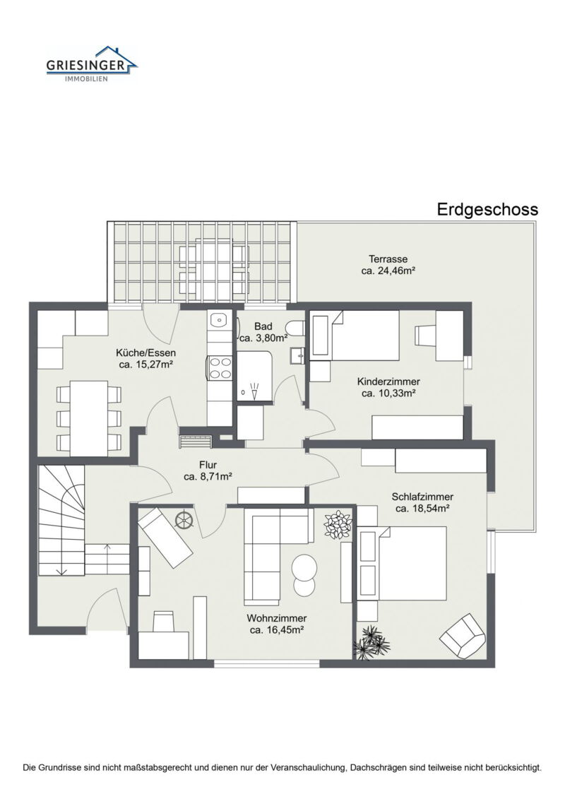 Erdgeschoss - 2D Grundriss