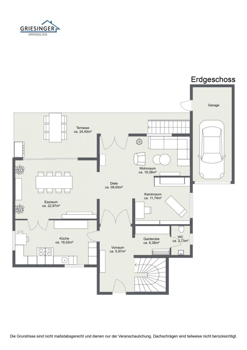 Erdgeschoss - 2D Grundriss